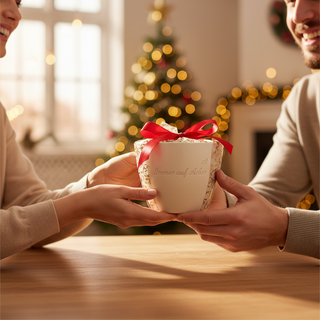 Persönliches Geschenk für den Außendienst – Gravur: Immer auf Achse — als persoenliche Geschenk-Uebergabe