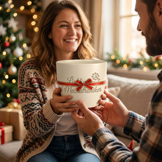 Personalisierter Blumentopf mit Gravur — Geschenk Mechatroniker — als persoenliche Geschenk-Uebergabe
