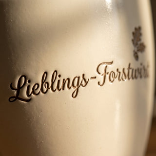 Personalisierter Blumentopf Lieblings-Forstwirt — Geschenk Forstwirt — Detailaufnahme