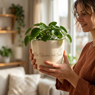 Personalisierter Blumentopf mit Gravur — Geschenk Architektin Einzug & Geburtstag — lifestyle