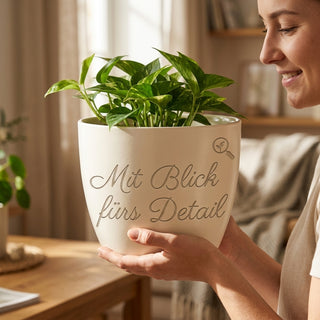 Personalisierter Blumentopf mit Gravur — Geschenk Augenoptiker Abschied Bestanden — lifestyle
