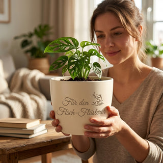 Personalisierter Blumentopf mit Gravur — Geschenk für Aquarianer — lifestyle