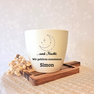 besonderes Geschenk - Kombitopf mit Gravur - Tag & Nacht