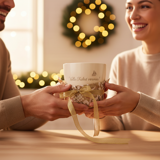 Personalisierter Blumentopf — Geschenk für Autofans & Führerschein — geschenk_uebergabe