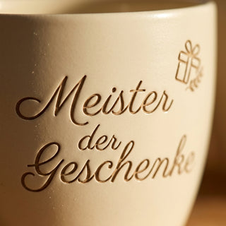 Personalisierter Blumentopf — Geschenk für Concierge Dankeschön — Detailaufnahme
