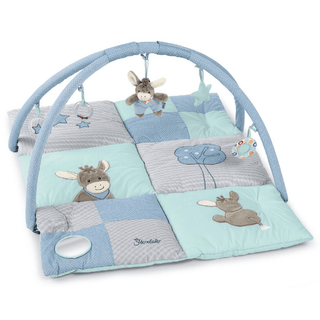Sterntaler Baby Spielbogen Emmi, blau-mint, mit Esel-Spielzeug und Spielbogen. Fördert Motorik und Spielspaß.