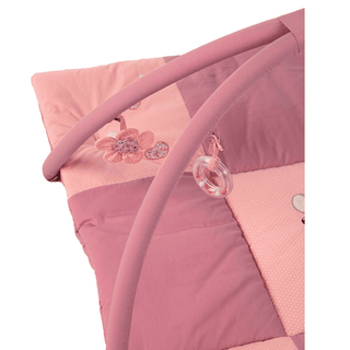 Sterntaler Baby Spielbogen Mabel, rosa, mit Blumen und Greifring. Spieldecke für Babys.