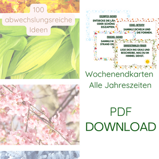 Wochenendkarten Jahreszeiten-Komplettset - PDF Download