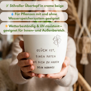 Mein Blumentopf-Designer - Geschenk - Blumentopf graviert