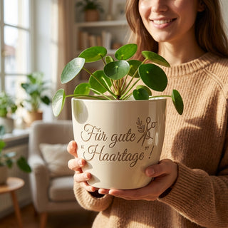 Persönliches Geschenk für Friseuse mit Gravur – Für gute Haartage! — im Wohnambiente