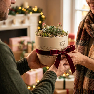 Persönliches Geschenk für Staatsanwälte – Blumentopf mit Gravur — als persoenliche Geschenk-Uebergabe