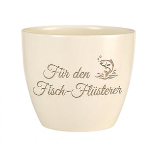 Personalisierter Blumentopf mit Gravur — Geschenk für Aquarianer — topf_gravur