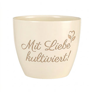 Persönliches Geschenk für Biologielaboranten – Mit Liebe kultiviert! — Detailansicht der Lasergravur