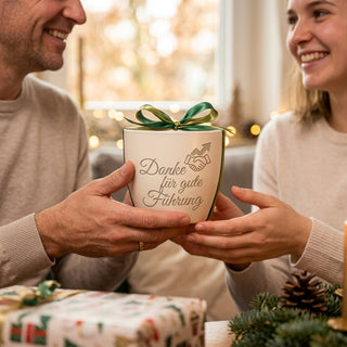 Personalisierter Blumentopf Danke Führung — Abschiedsgeschenk Abteilungsleiter — geschenk_uebergabe