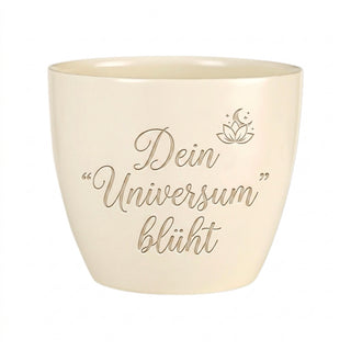 Personalisierter Blumentopf mit Gravur — Geschenk Astronomin Sternenliebe — topf_gravur