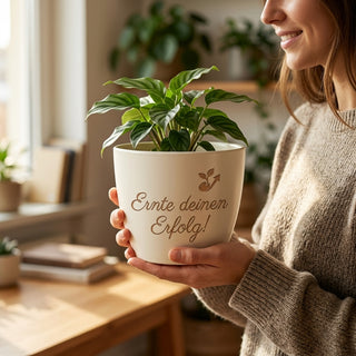 Gravierter Blumentopf Geschenk Agraringenieur — Ernte deinen Erfolg — lifestyle