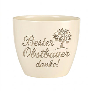 Geschenk für den besten Obstbauer - Gravur: Bester Obstbauer, danke! — Detailansicht der Lasergravur