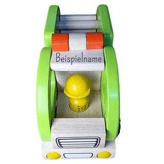 holziger Müllwagen, Babymüllwagen von Goki