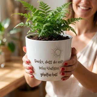 Personalisierter Blumentopf-Designer – Hochglanz Edition