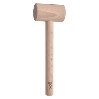 Holzhammer von Goki, ideal für Kinder zum Lernen von Formen und Symbolen.